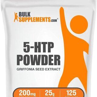 BULKSUPPLEMENTS.COM 5-HTP Powder - 5-Hydroxytryptophan - 5 HTP Supplement - 5-HTP 200mg - HTP5 Supplement - from Griffonia Seed Extract - 200mg per Serving, 125 Servings (25 Grams - 0.88 oz)