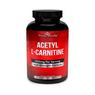 Acetyl L-Carnitine Capsules 1200mg Per Serving - L Carnitine Supplement 120 Vegetarian Capsules