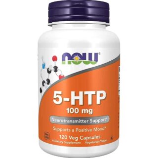 NOW Supplements, 5-HTP (5-hydroxytryptophan) 100 mg, Neurotransmitter Support, 120 Veg Capsules