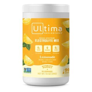 Ultima Replenisher Hydration Electrolyte Powder- 90 Servings- Keto & Sugar Free- Feel Replenished, Revitalized- Naturally Sweetened- Non- GMO & Vegan Electrolyte Drink Mix- Lemonade
