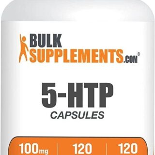 BULKSUPPLEMENTS.COM 5-HTP 100mg - 5-Hydroxytryptophan - 5 HTP Supplement - 5HTP 100mg - HTP5 Supplement - from Griffonia Seed Extract - 1 5-HTP Capsules per Serving (120 Capsules)